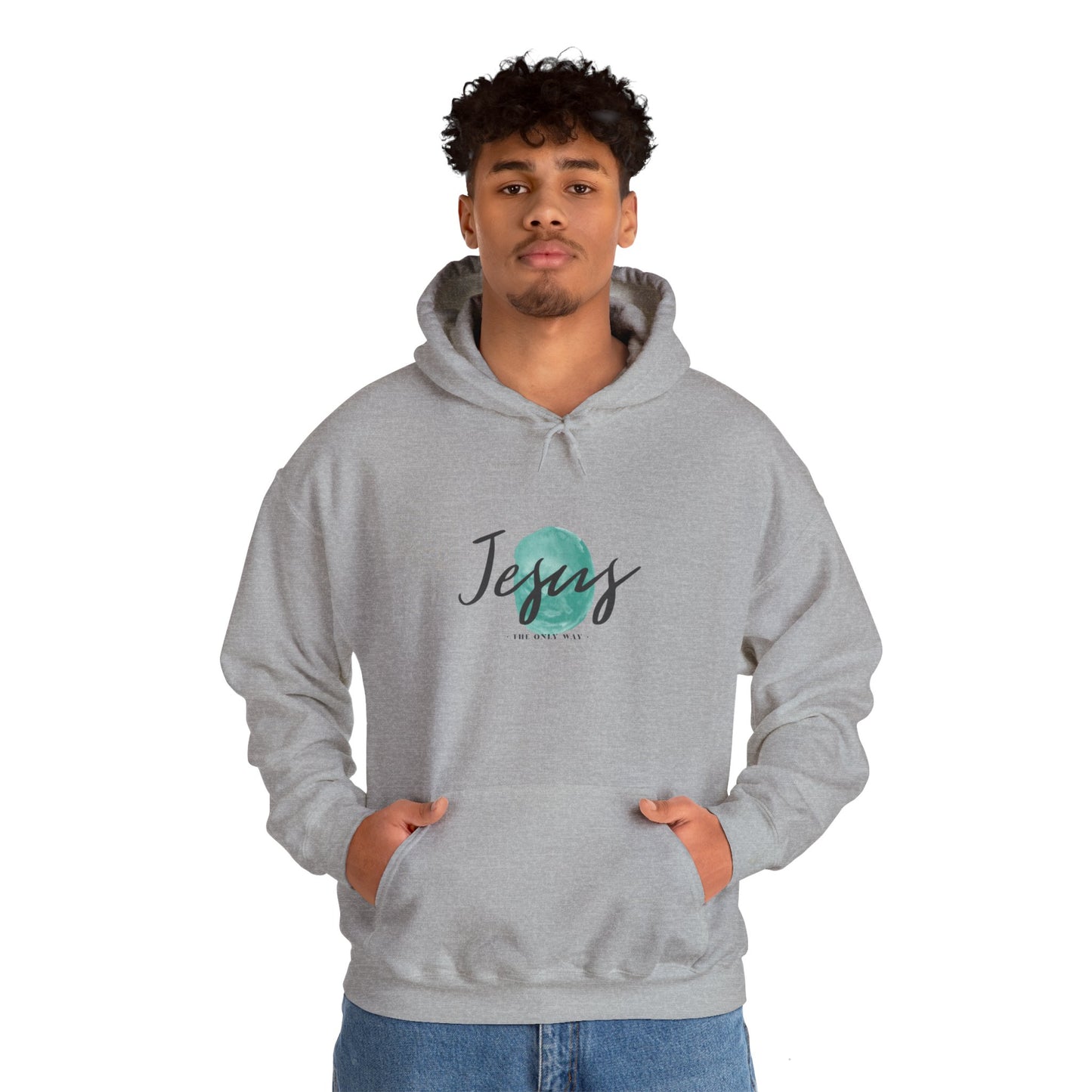 Jesus, THE ONLY WAY. Hooded Sweatshirt