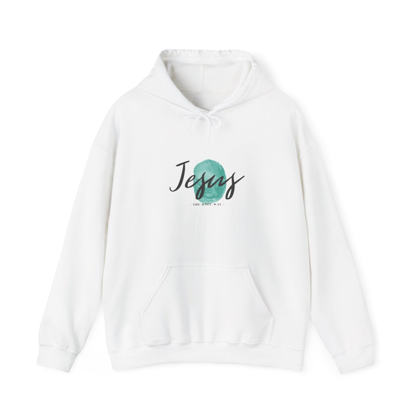 Jesus, THE ONLY WAY. Hooded Sweatshirt