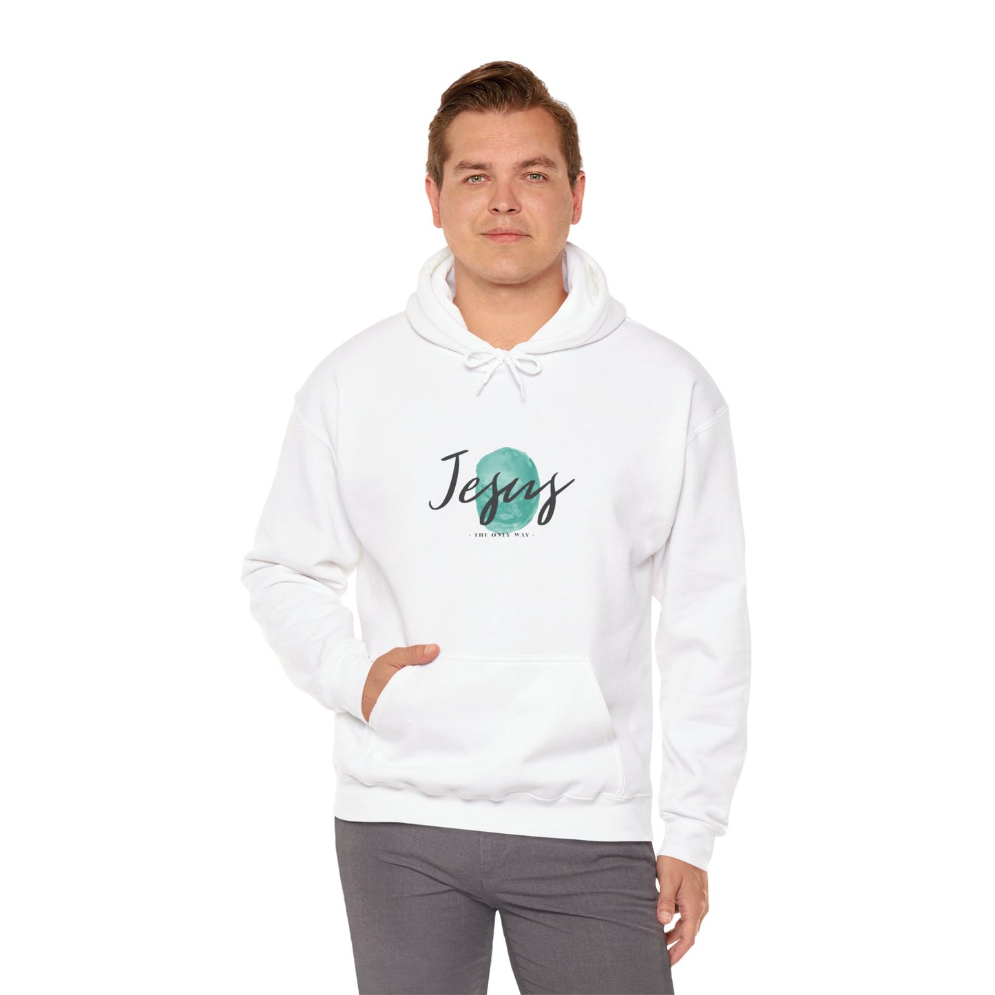 Jesus, THE ONLY WAY. Hooded Sweatshirt