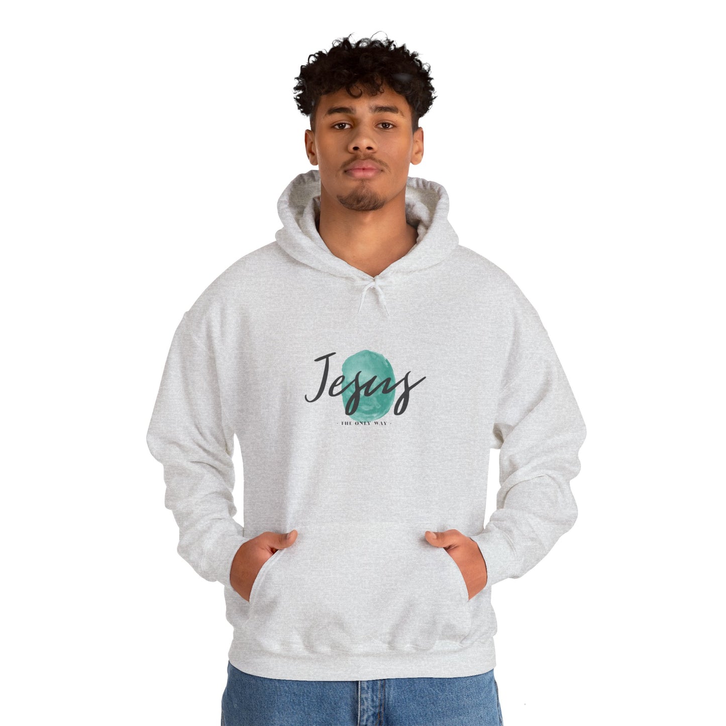 Jesus, THE ONLY WAY. Hooded Sweatshirt