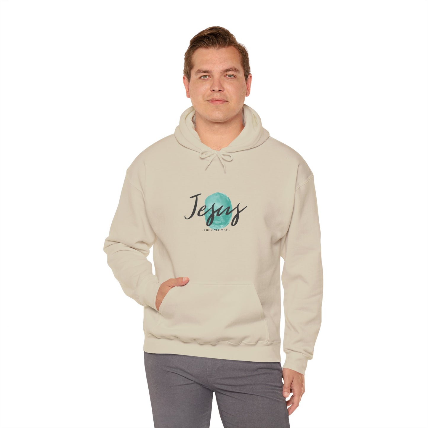 Jesus, THE ONLY WAY. Hooded Sweatshirt