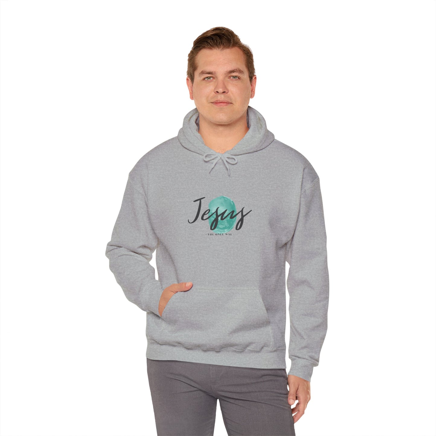 Jesus, THE ONLY WAY. Hooded Sweatshirt