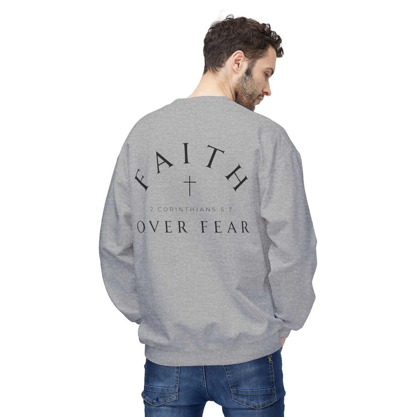 Sudadera unisex de cuello redondo y polar de estilo suave y de peso medio