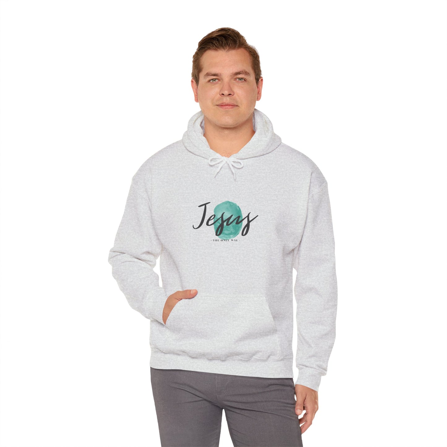 Jesus, THE ONLY WAY. Hooded Sweatshirt