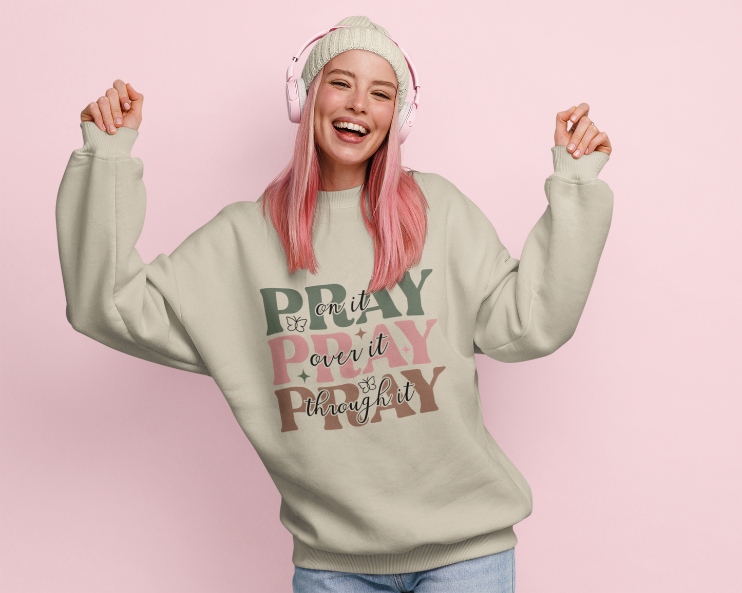 Pray Over It | Crewneck Sweatshirt