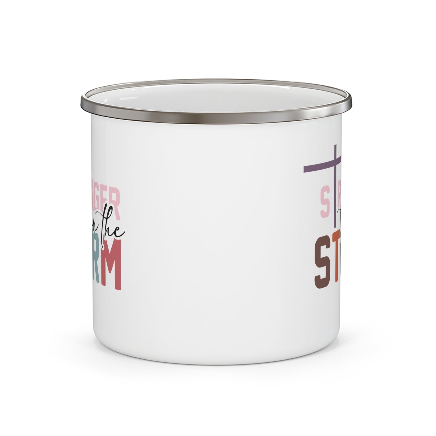 Enamel Camping Mug - Stronger than the storm